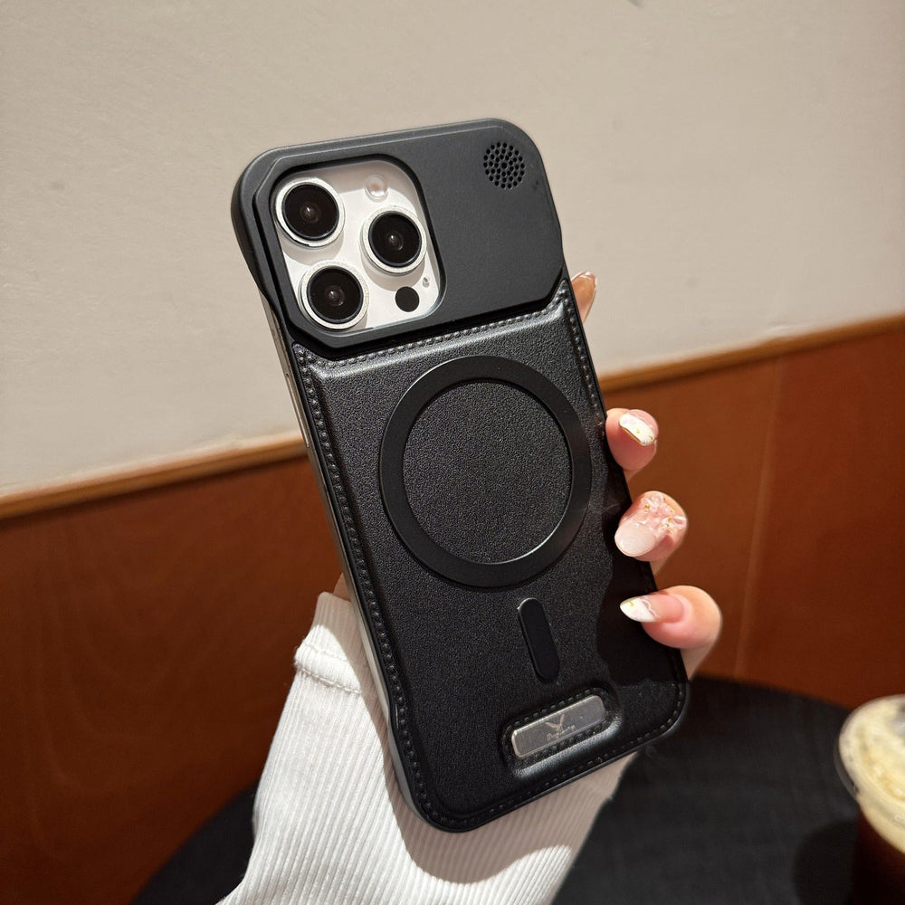 Premium Metallic Leather Case