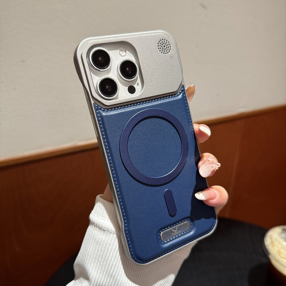 Premium Metallic Leather Case