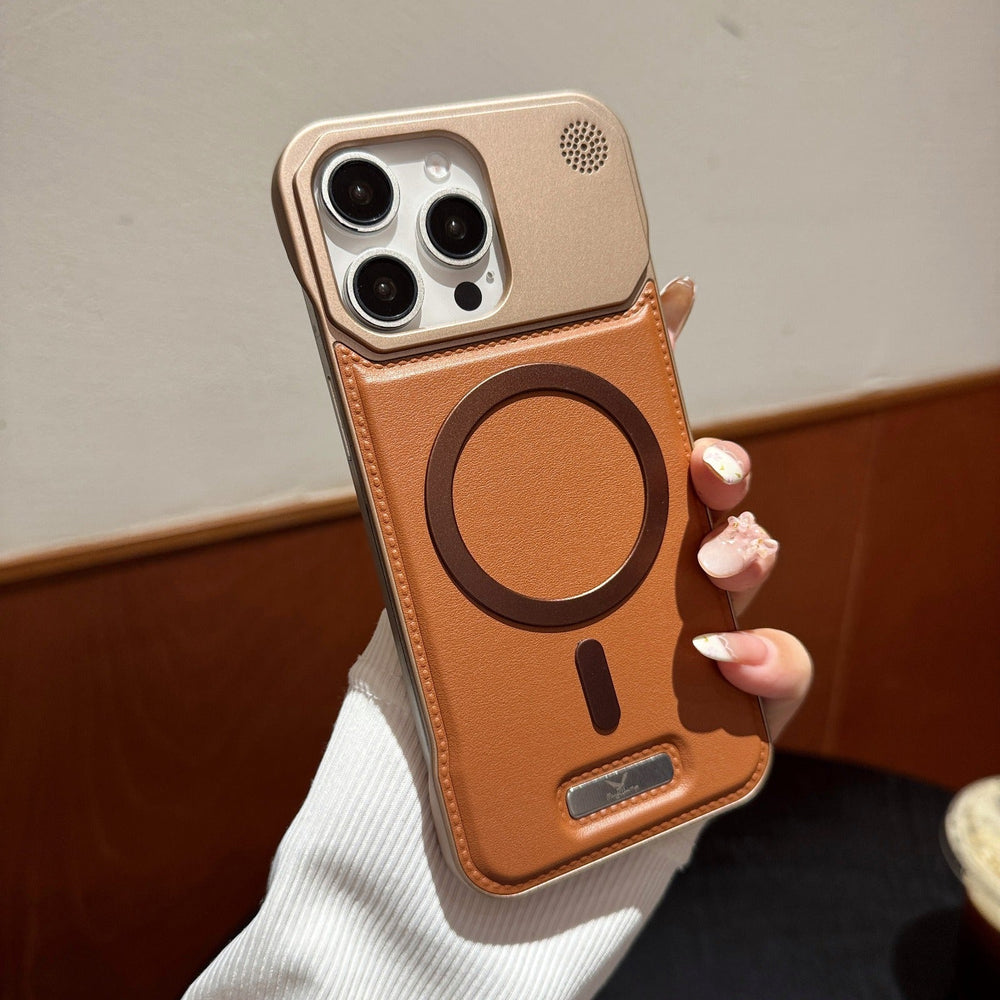 Premium Metallic Leather Case