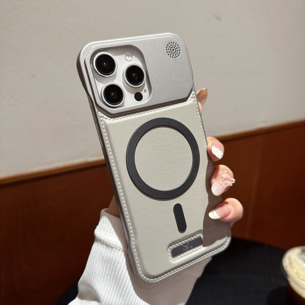 Premium Metallic Leather Case