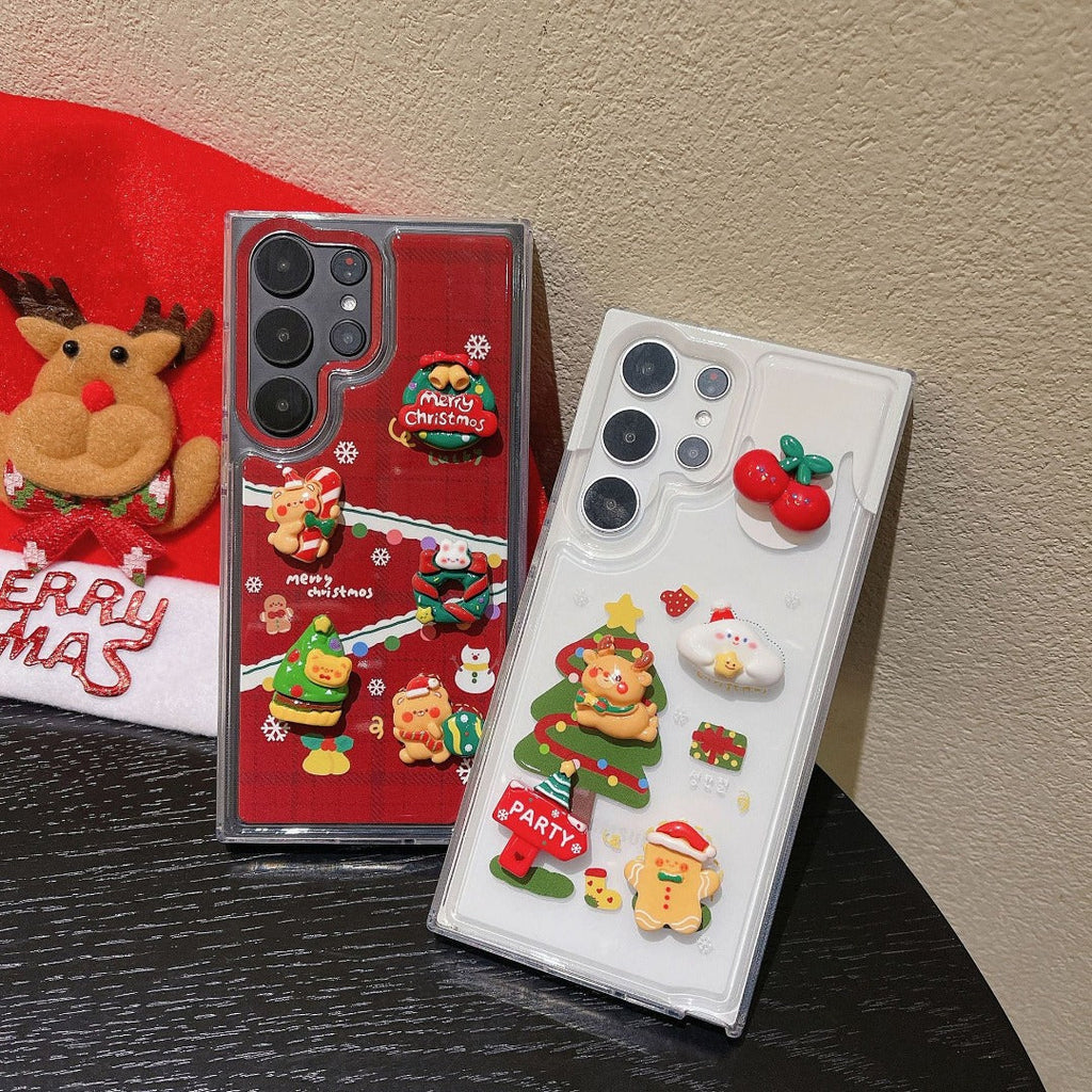3D Merry Glow Cartoon Bliss Case - Samsung