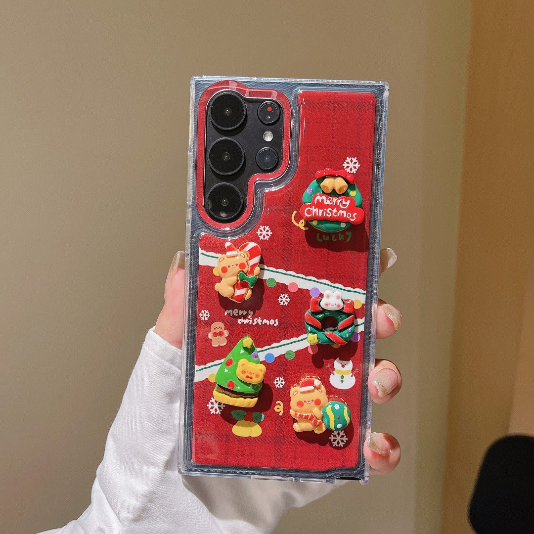 3D Merry Glow Cartoon Bliss Case - Samsung