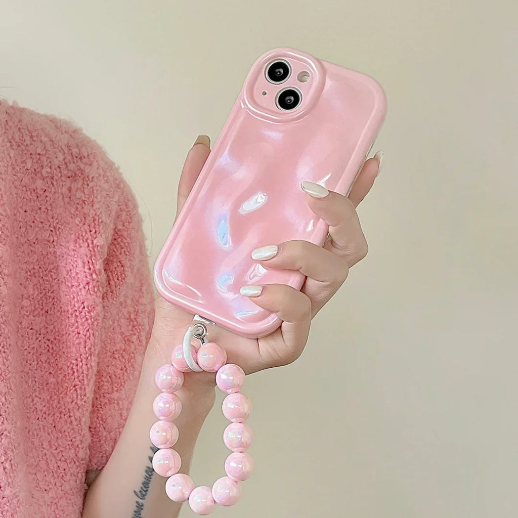 3D Plating Foil Case with Bracelet