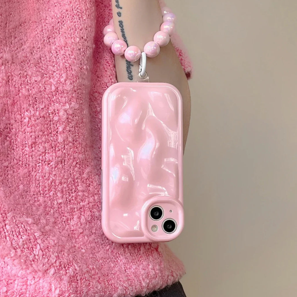 3D Plating Foil Case with Bracelet