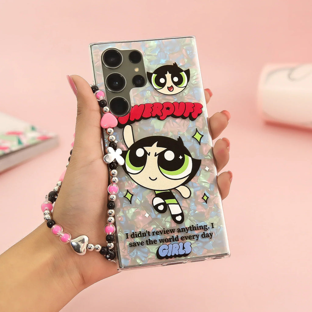 Powerpuff Superhero Style Case with Charm - Samsung