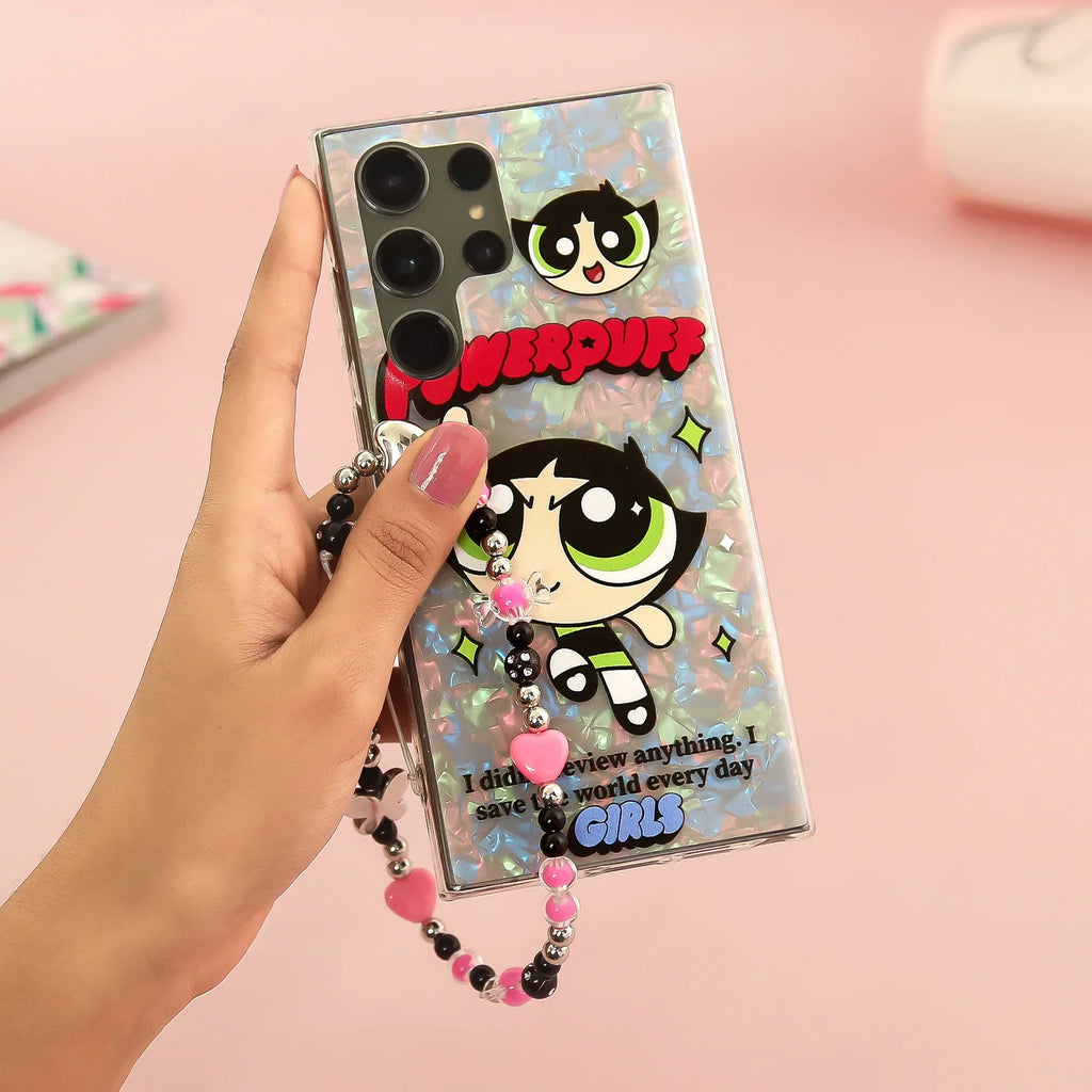 Powerpuff Superhero Style Case with Charm - Samsung